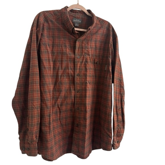 Woolrich Mens Size XL Casual Long Sleeve Collared Button Down Shirt 100% cotton - Picture 5 of 10